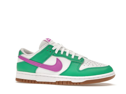 Nike Dunk Low White Stadium Green Fuchsia (Women's)