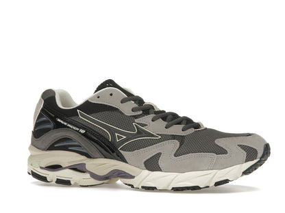 Mizuno Wave Rider 10 Dark Grey Lime Yellow
