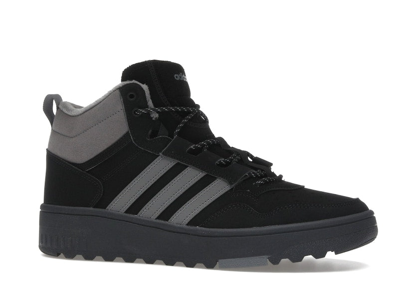 adidas Hoops 4.0 Mid Black Grey Four