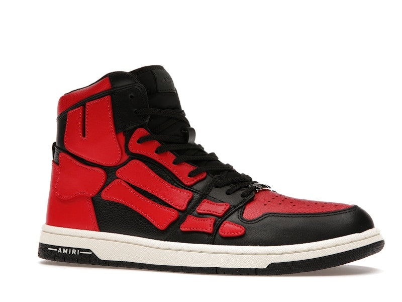AMIRI Skel Top Hi Black Red White