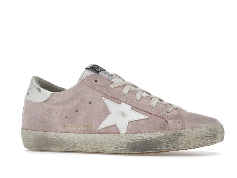 Golden Goose Super Star Pink Suede White