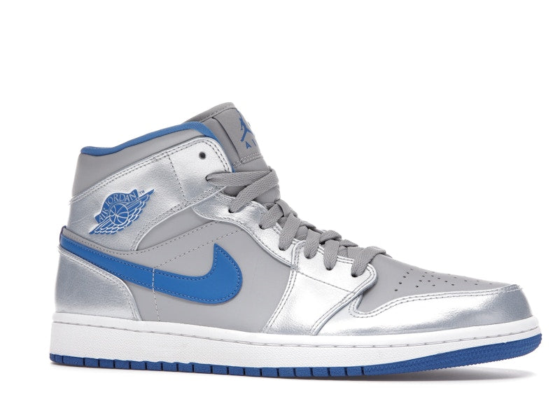 Jordan 1 Mid Wolf Grey Sport Blue