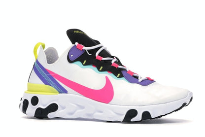Nike React Element 55 White Psychic Purple Hyper Pink