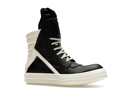 Rick Owens Strobe Geobasket High Black Milk