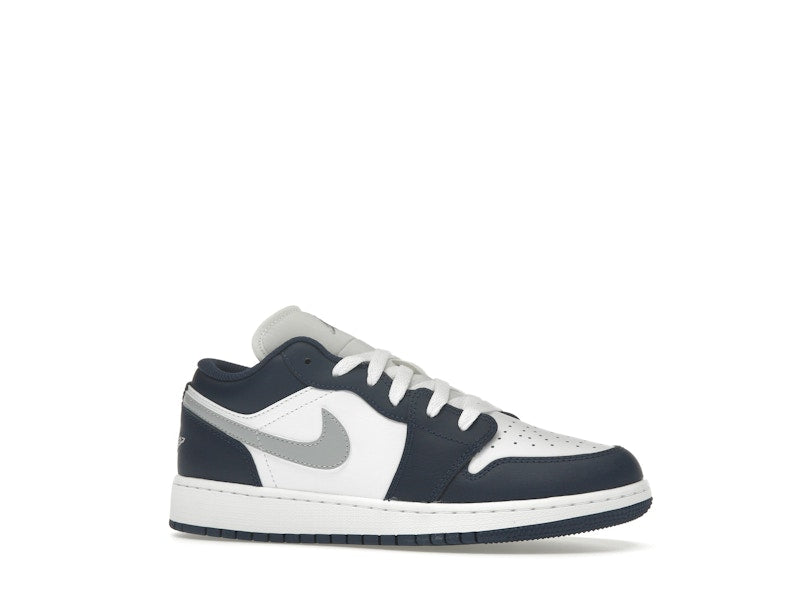 Jordan 1 Low Midnight Navy Wolf Grey (GS)