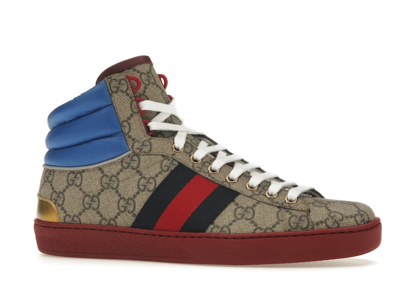 Gucci Ace GG High Top Beige Ebony