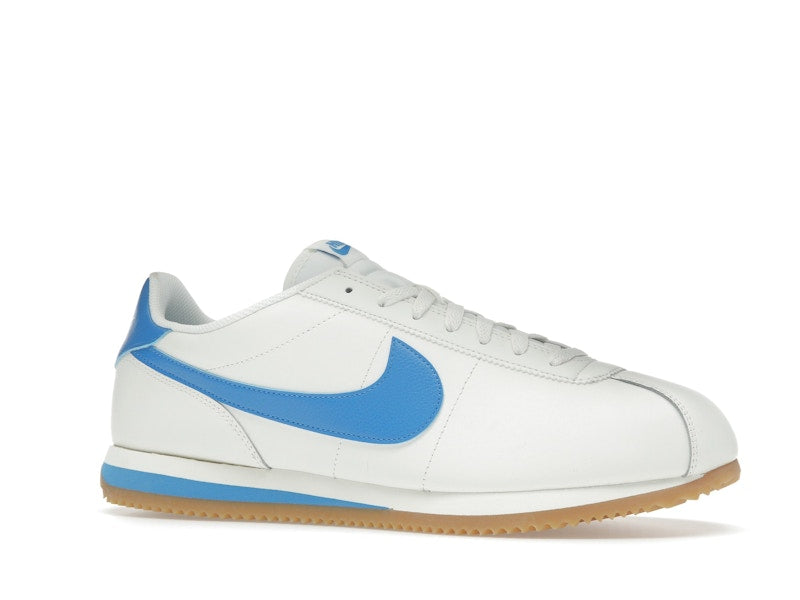 Nike Cortez Leather Sail Gum Yellow Light Photo Blue