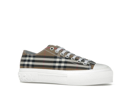 Burberry Low Top House Check Sneaker Taupe Brown (Women's)