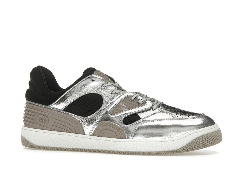 Gucci Basket Low Silver Black