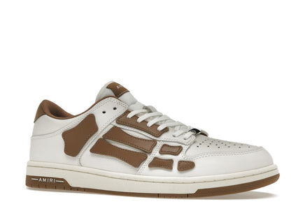 AMIRI Skel Top Low White Brown White