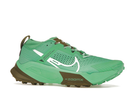 Nike ZoomX Zegama Trail Spring Green Olive Flak Black White