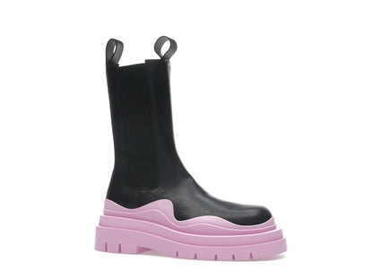 Bottega Veneta Tire Chelsea Boot Black Gloss (Women's)