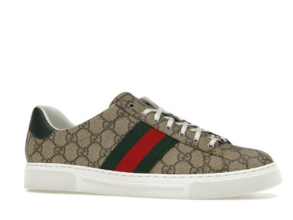Gucci Ace Web Beige Ebony