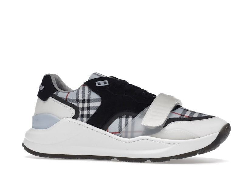Burberry Ramsey Haymarket Check Print Light Blue White Black