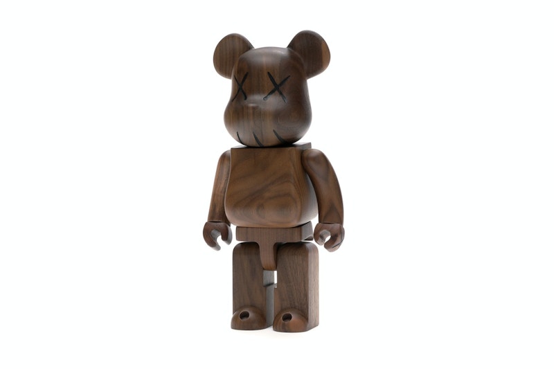 Bearbrick WORLD WIDE TOUR KAWS (Karimoku Wood) 400% Wood