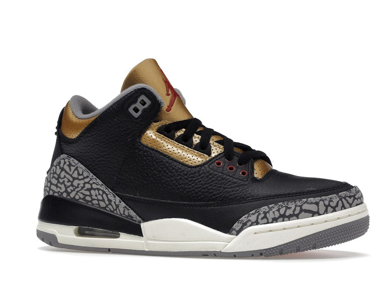 Jordan 3 Retro Black Cement Gold (Women's)
