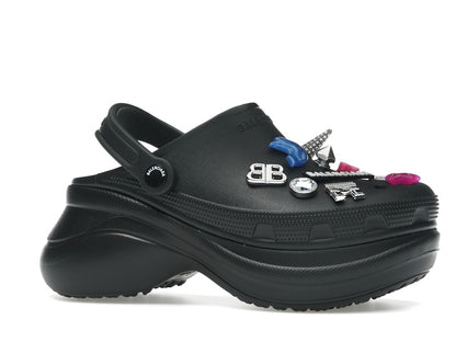 Balenciaga x Crocs Mule Black Multicolor Jibbitz (Women's)