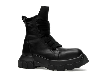 Rick Owens Lido Jumbo Laced Bozo Tractor Black