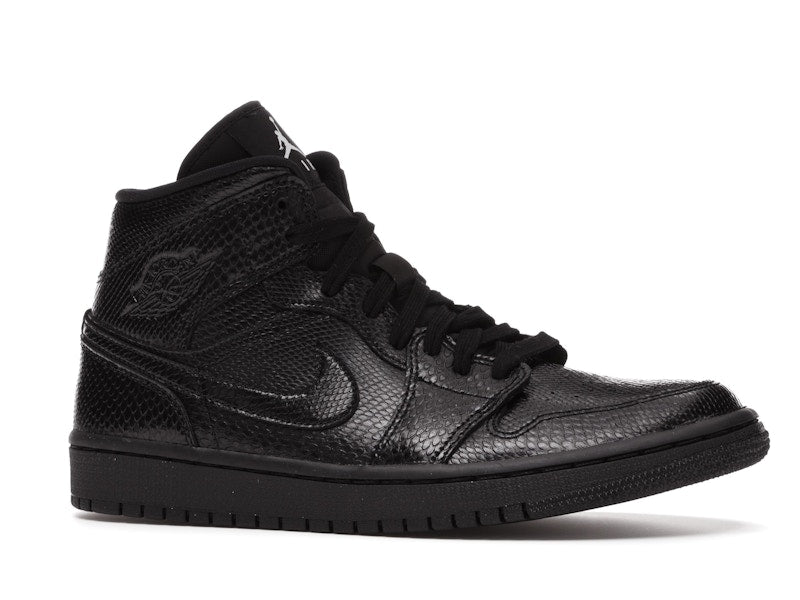 Jordan 1 Mid Black Snakeskin (Women's)