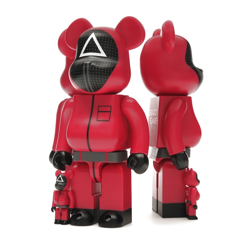 Bearbrick x Squid Game Guard (Circle/Triangle/Square) 100% & 400% Set of 3