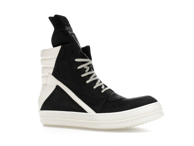Rick Owens Geobasket High Black Milk