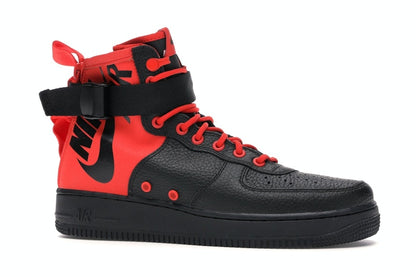 Nike SF Air Force 1 Mid Habanero Red Black