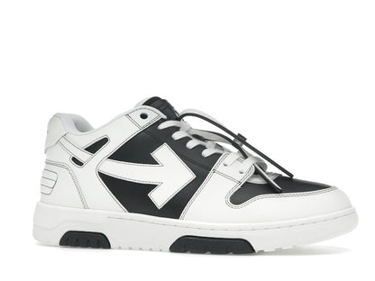OFF-WHITE Out Of Office OOO Low Tops Black White