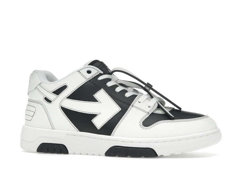 OFF-WHITE Out Of Office OOO Low Tops Black White