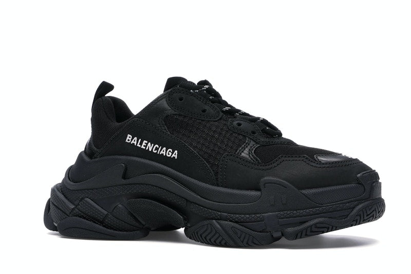 Balenciaga Triple S Triple Black (2018) Reissue Nondistressed (Women's)