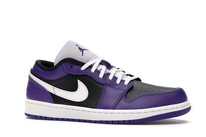 Jordan 1 Low Court Purple Black