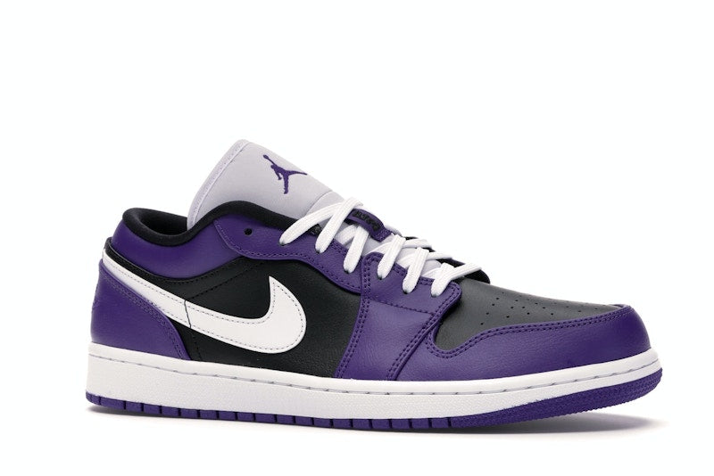Jordan 1 Low Court Purple Black