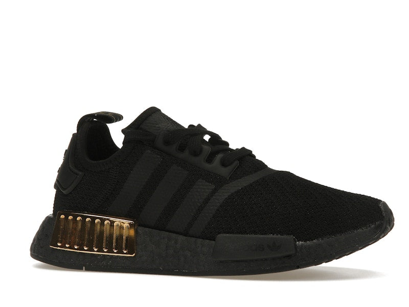 adidas NMD R1 Triple Black Gold Metallic (Women's)