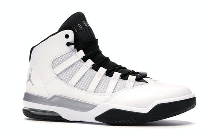 Jordan Max Aura White Metallic Silver Black