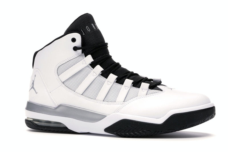 Jordan Max Aura White Metallic Silver Black