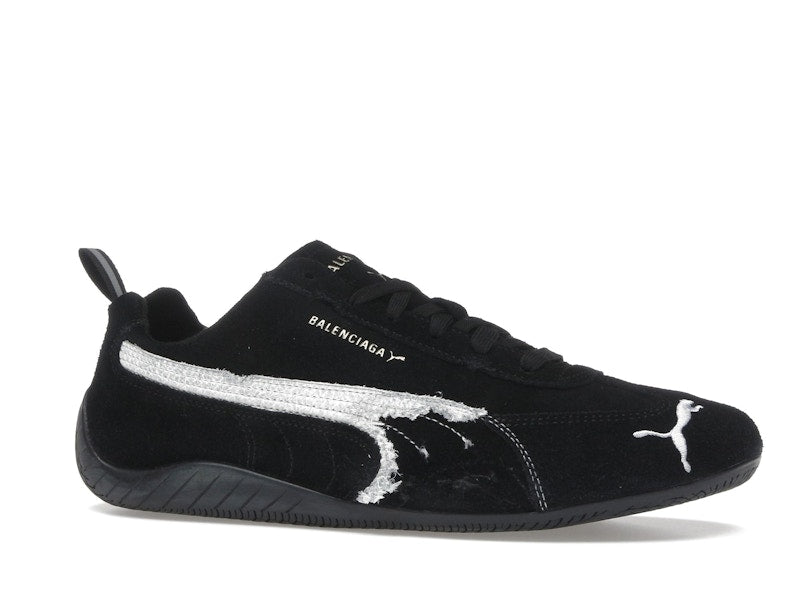 Balenciaga x Puma Speedcat Suede Distressed Black White
