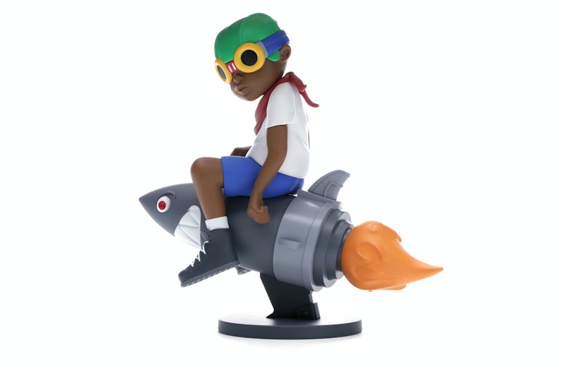 Hebru Brantley x Billionaire Boys Club x Bait Beyond The Beyond Fly Boy Figure 9 Inches White/Multi