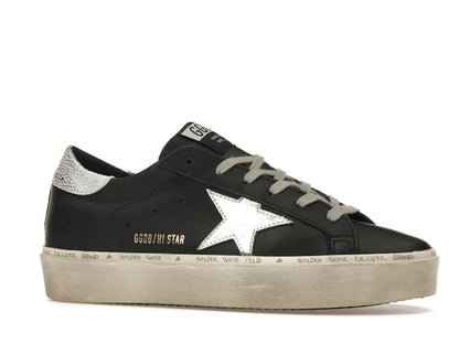 Golden Goose Hi-Star Black Silver (Women's)