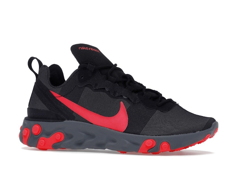 Nike React Element 55 Black Solar Red (Women's)