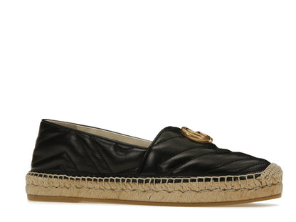 Gucci Double G Espadrille Black Leather