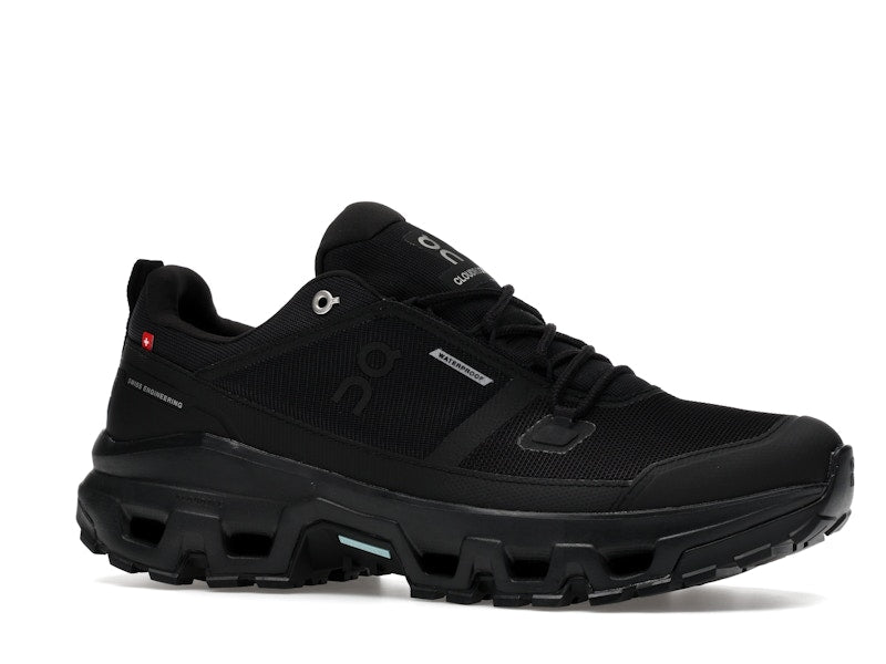 On Running Cloudrock Low Waterproof All Black