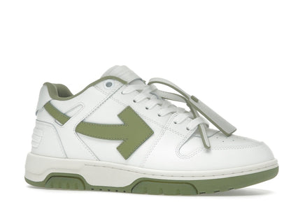 OFF-WHITE Out Of Office OOO Low Tops White Sage
