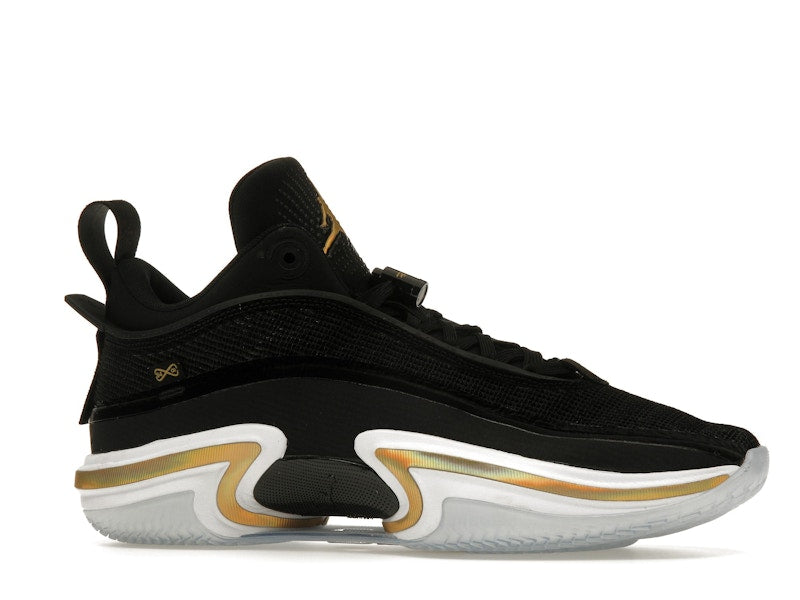 Jordan 36 Low Black Gold (Clear Sole)