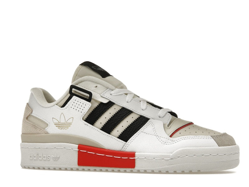 adidas Forum Exhibit Low White Vivid Red