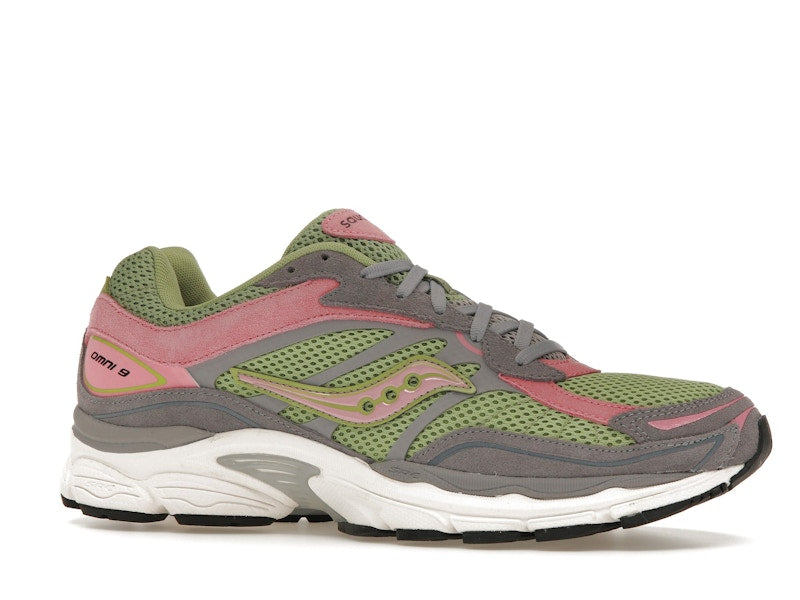 Saucony ProGrid Omni 9 Premium Grey Green Pink