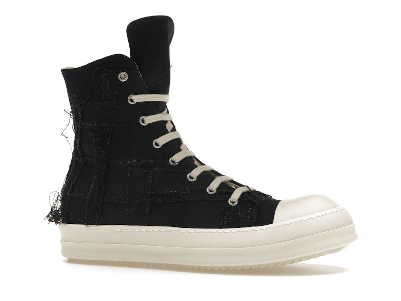 Rick Owens DRKSHDW Slashed Sneaks Black Milk