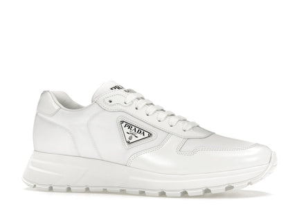 Prada PRAX 01 Sneakers Re-Nylon Brushed Leather White White