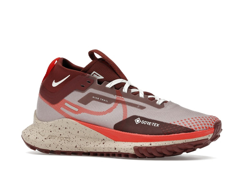 Nike React Pegasus Trail 4 Gore-Tex Diffused Taupe Dark Pony Sail Picante Red (Women's)