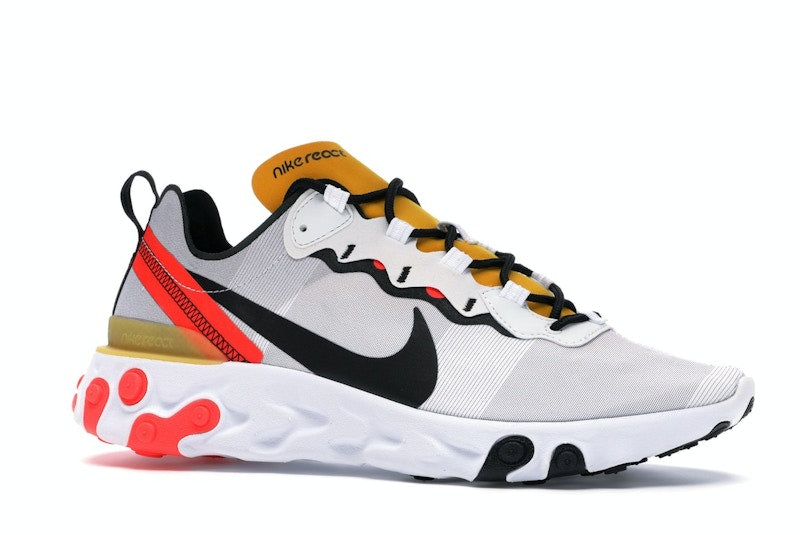 Nike React Element 55 White Black Crimson Gold