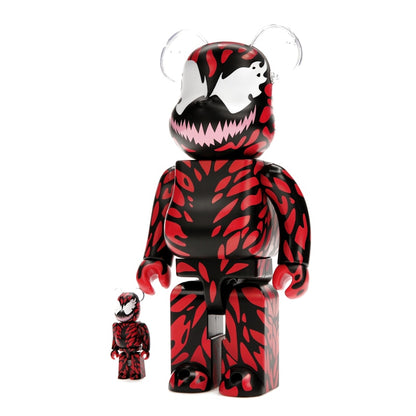 Bearbrick x Marvel Carnage 100% & 400% Set