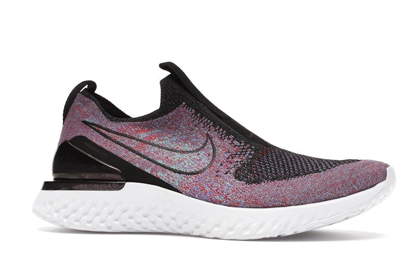 Nike Epic React Moc Flyknit Black University Red Hyper Jade